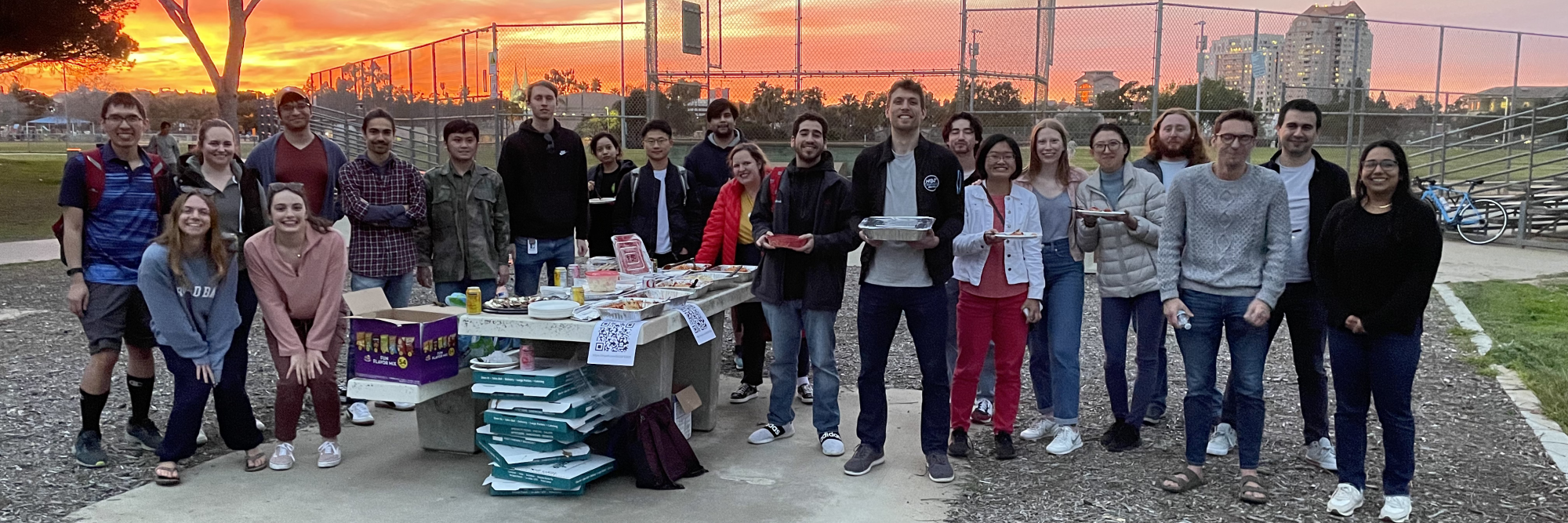 Group photo of students at Doyle Park